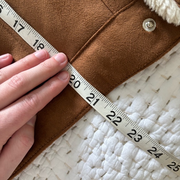 Mother Denim Faux-Suede Shearling-Like Lined Jacket – Size M - Picture 12 of 12